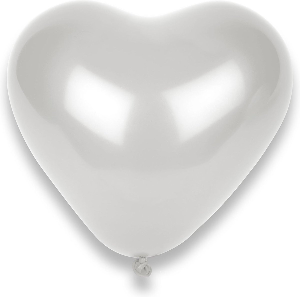 GLOBOLANDIA - 10 witte ballonnen in de vorm van een hart - Decoratie > Ballonnen